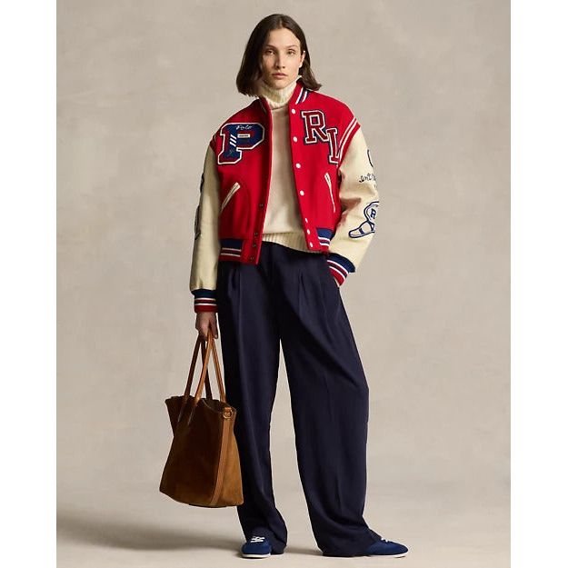 Ralph lauren letterman jacket online