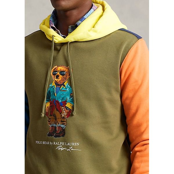 Polo Ralph Lauren Polo Bear Colorblocked Fleece Hoodie 