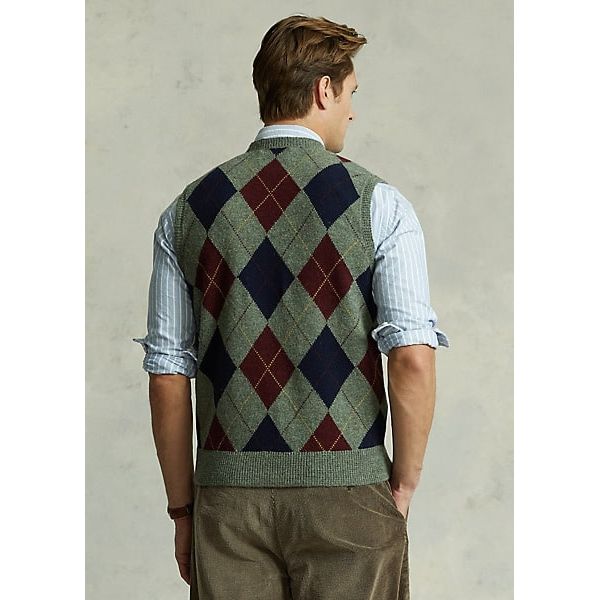 Ralph lauren argyle on sale sweater