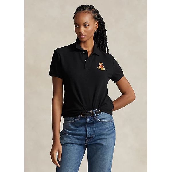 Ralph lauren classic fit black polo shirt deals