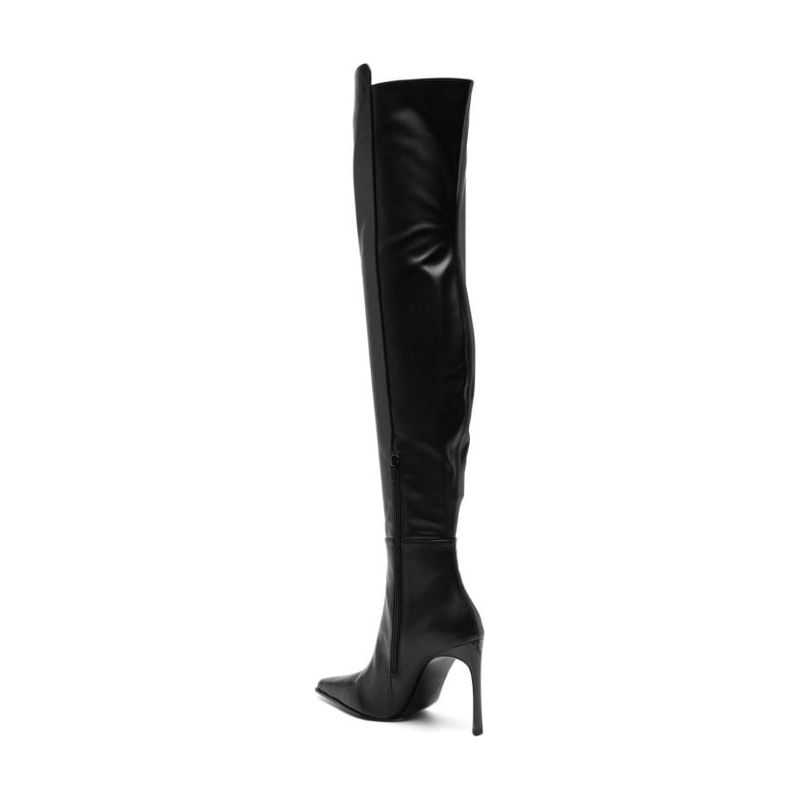 Versace knee high on sale boots