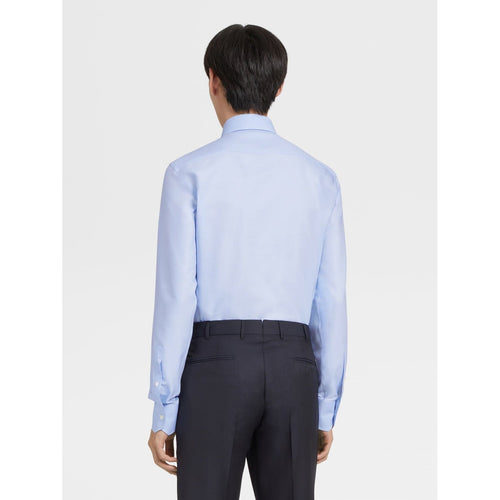 Load image into Gallery viewer, ZEGNA Light Blue Trofeo™ Cotton Long-sleeve Tailoring Shirt
