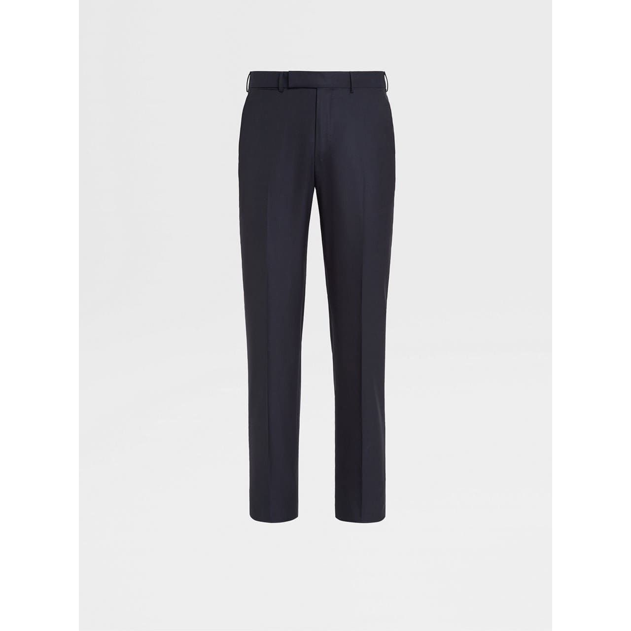 ZEGNA NAVY BLUE 15MILMIL15 WOOL PANTS