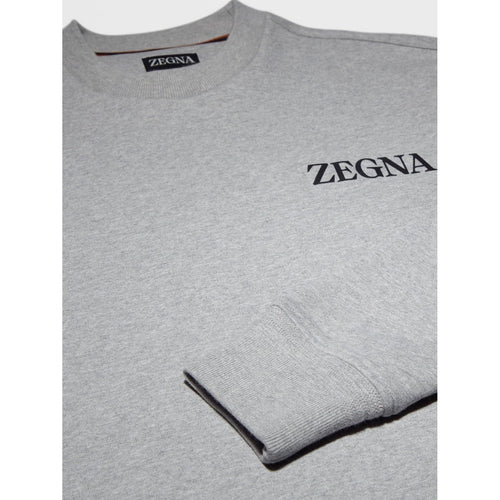 Load image into Gallery viewer, ZEGNA Grey Mélange #UseTheExisting™ Cotton Crewneck
