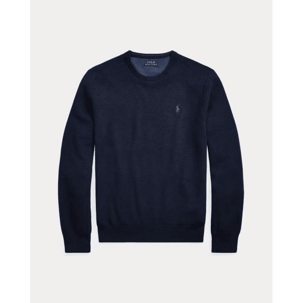 RALPH LAUREN Textured Cotton Crewneck Jumper