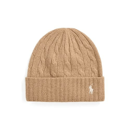 Load image into Gallery viewer, RALPH LAUREN Cable-Knit Wool-Cashmere Beanie
