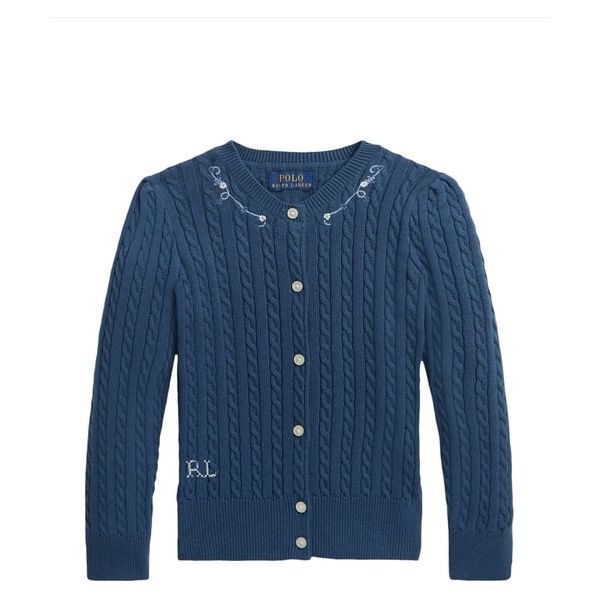 POLO RALPH LAUREN KNITTED COTTON CARDIGAN