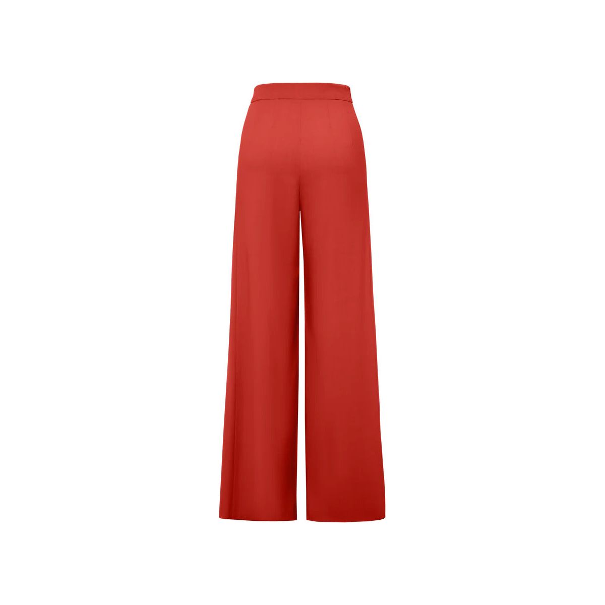 Antheia Wool Wide Leg Trousers in Red