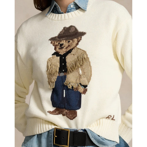 Load image into Gallery viewer, POLO RALPH LAUREN POLO BEAR COTTON CREWNECK JUMPER
