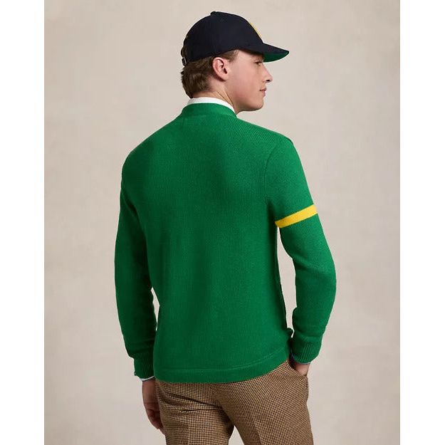 RALPH LAUREN Cotton Letterman Cardigan