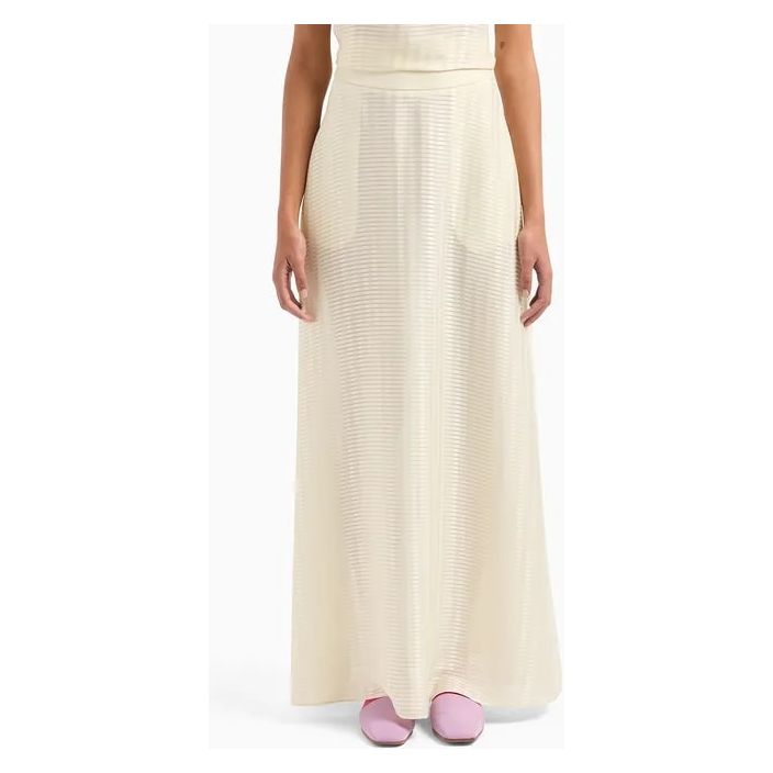 EMPORIO ARMANI LONG SKIRT WITH ALL-OVER RECTANGLE DESIGN - Yooto