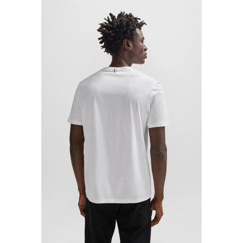 Load image into Gallery viewer, BOSS SLIM-FIT SHORT-SLEEVED T-SHIRT IN MERCERIZED COTTON
