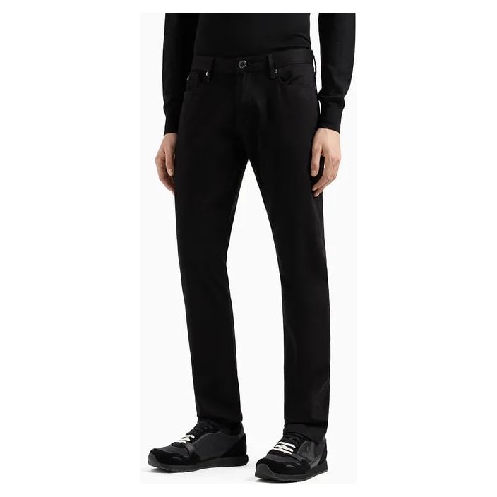 EMPORIO ARMANI J06 COMFORT STRETCH-GABARDINE, SLIM-FIT TROUSERS - Yooto