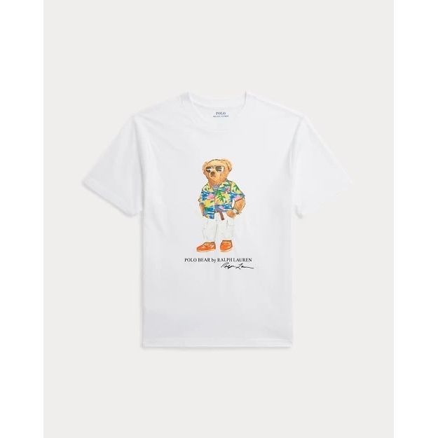 POLO RALPH LAUREN POLO BEAR COTTON JERSEY T-SHIRT - Yooto