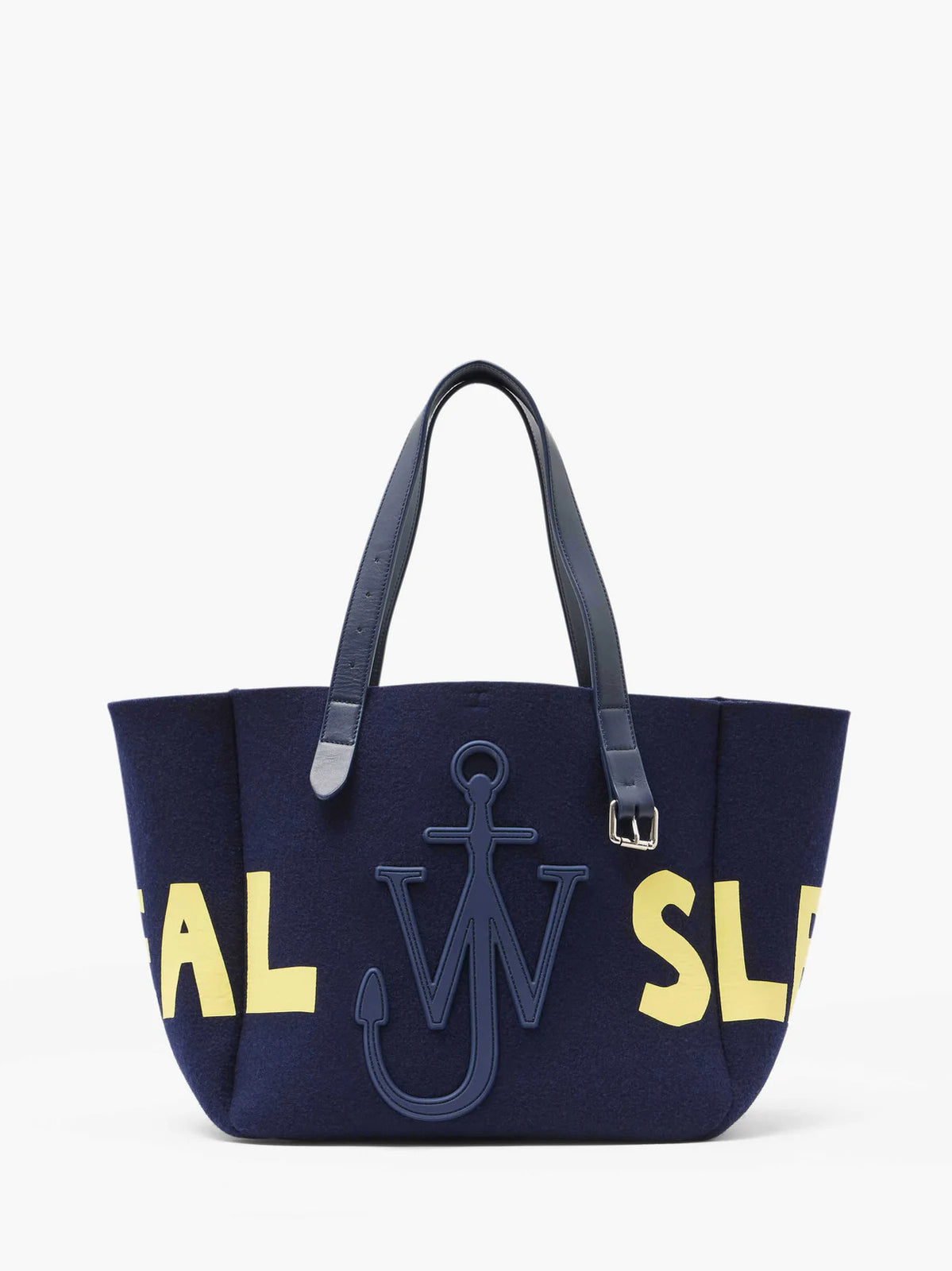 JW Anderson BELT TOTE BAG - 'REAL SLEEP' SLOGAN SHOULDER BAG