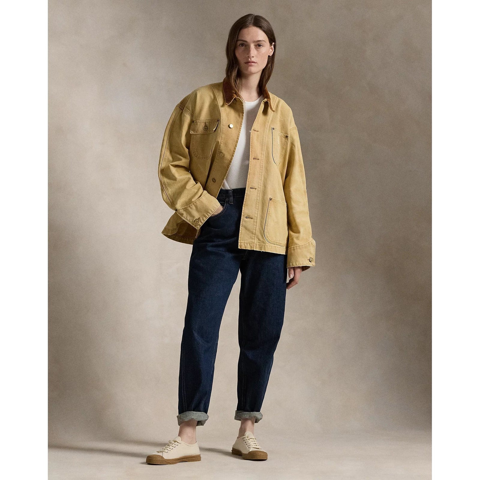 RALPH LAUREN Cotton Canvas Utility Jacket