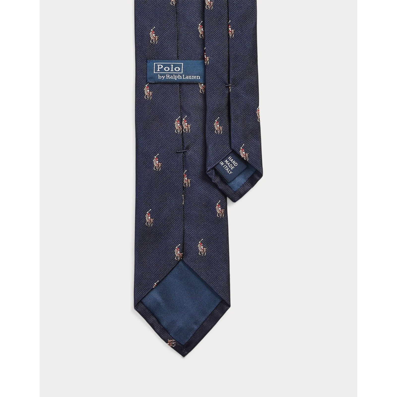 RALPH LAUREN Polo Pony Silk Repp Narrow Tie