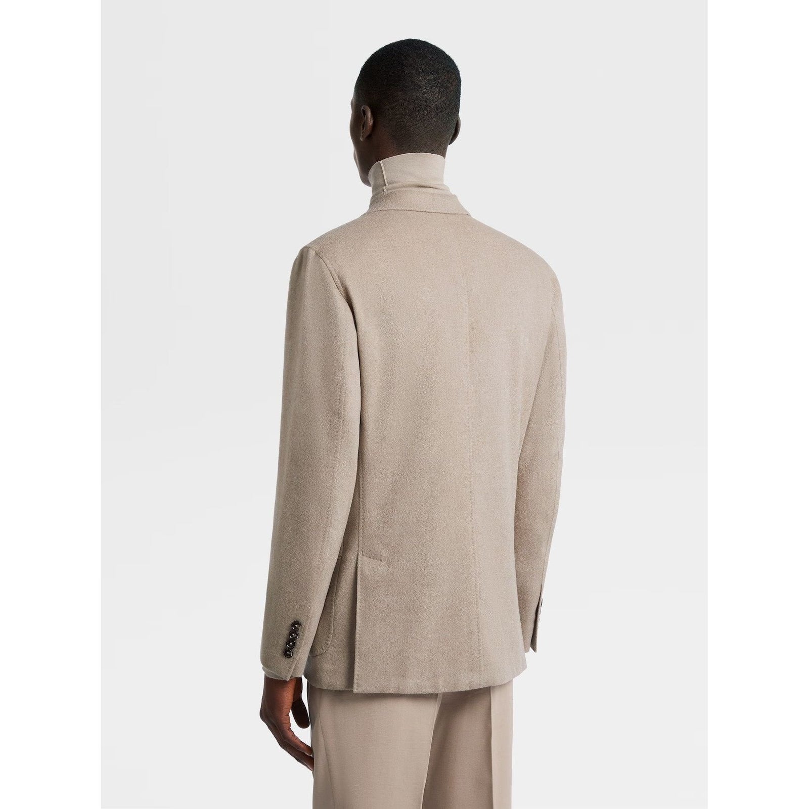 ZEGNA Taupe Oasi Cashmere Shirt Jacket