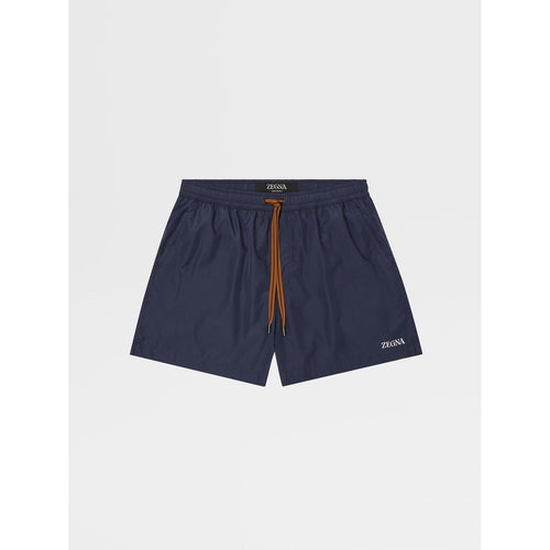 Load image into Gallery viewer, ZEGNA Navy Blue Technical Fabric Swim Boxers
