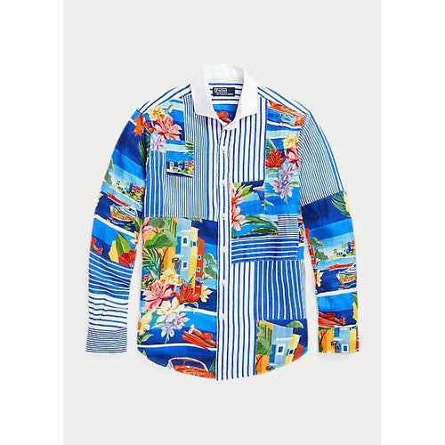 Load image into Gallery viewer, POLO RALPH LAUREN CLASSIC FIT PATCHWORK LINEN SHIRT - Yooto

