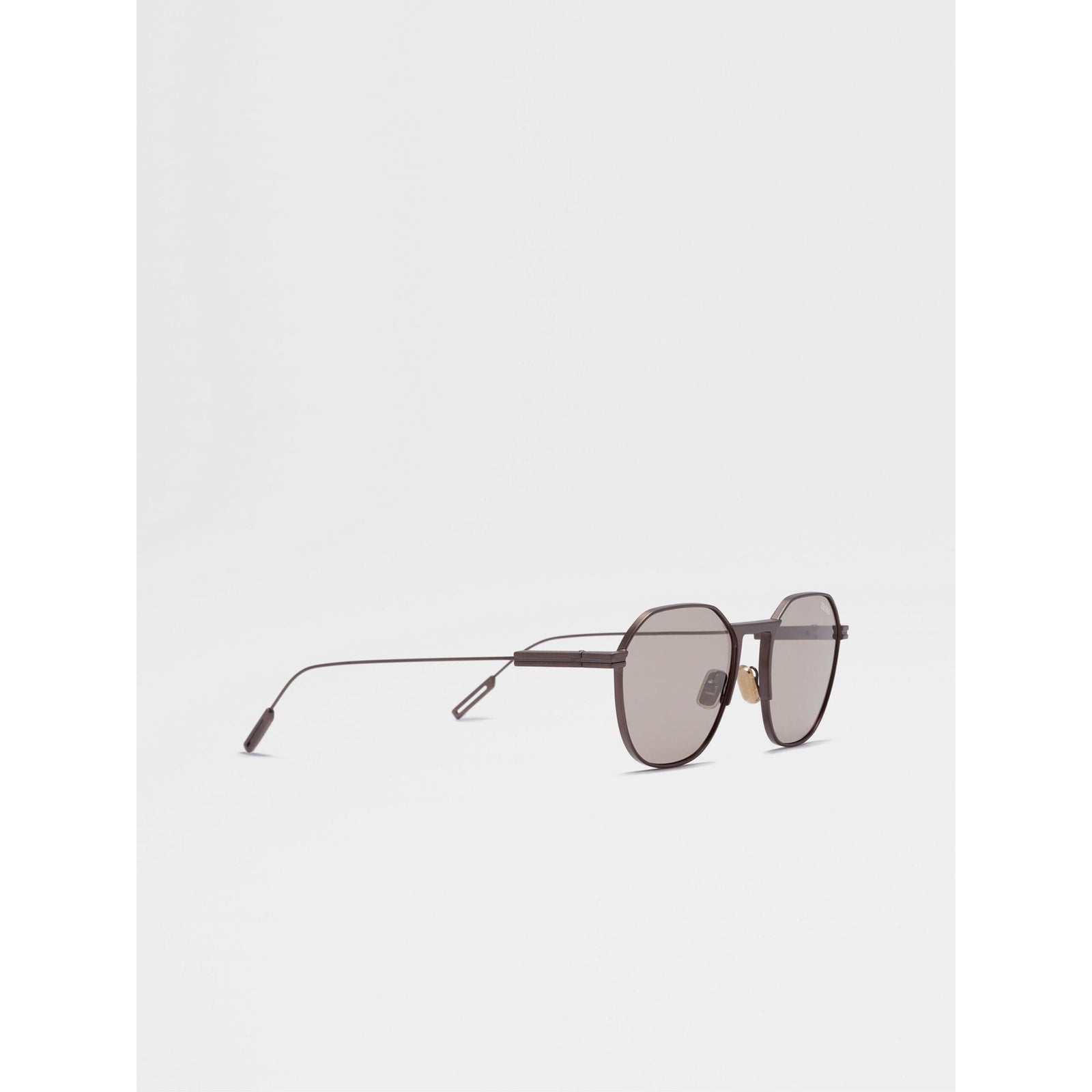 ZEGNA ANTIQUED FOLIAGE METAL SUNGLASSES