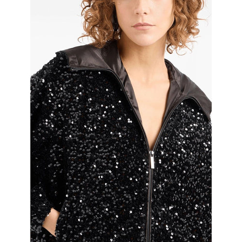 Load image into Gallery viewer, EMPORIO ARMANI sequin-embellished bomber jacket
