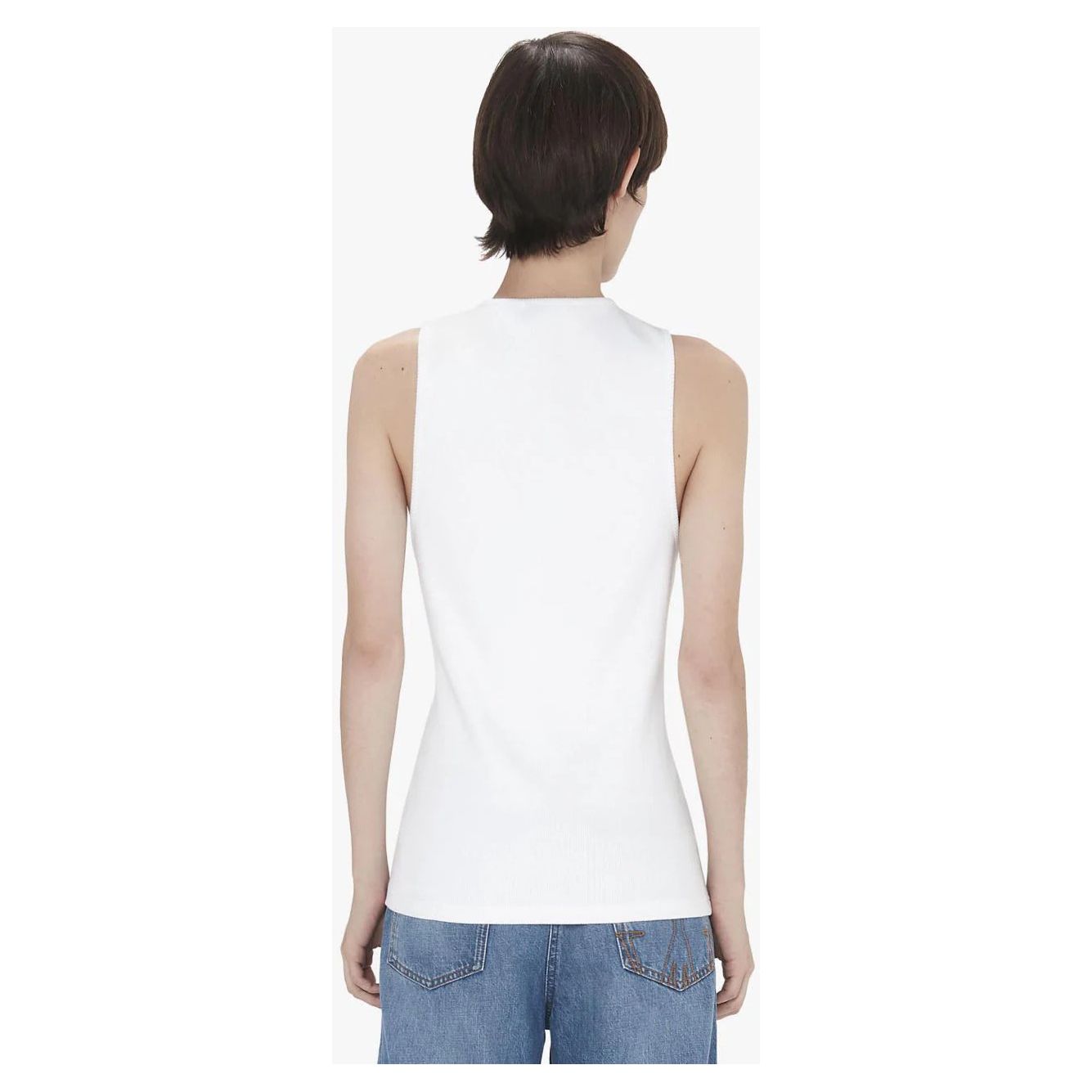 JW ANDERSON TANK TOP WITH ANCHOR LOGO EMBROIDERY - Yooto