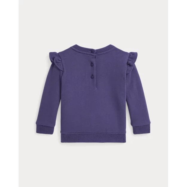 RALPH LAUREN Polo Bear Ruffled Fleece Sweatshirt