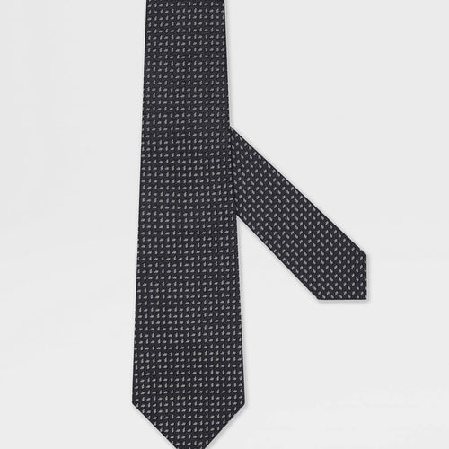 Load image into Gallery viewer, ZEGNA DARK BLUE SILK TIE
