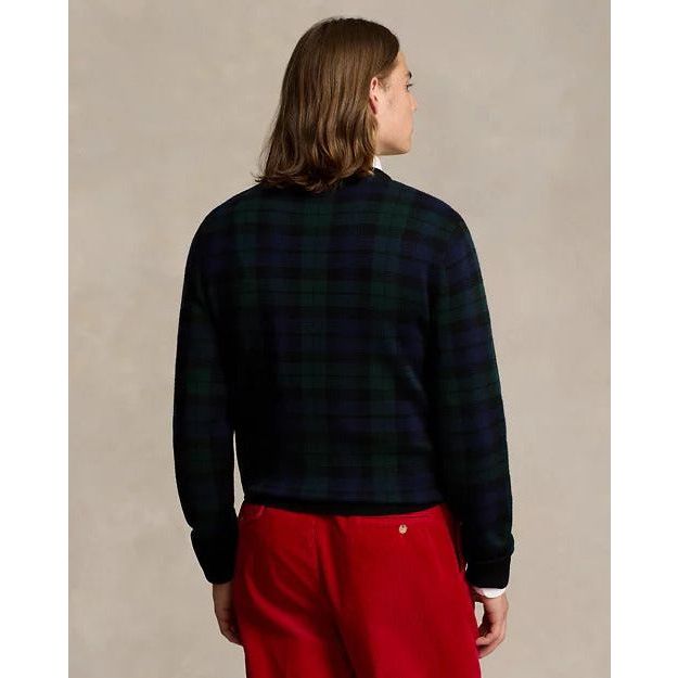 RALPH LAUREN Plaid Washable Wool Jumper