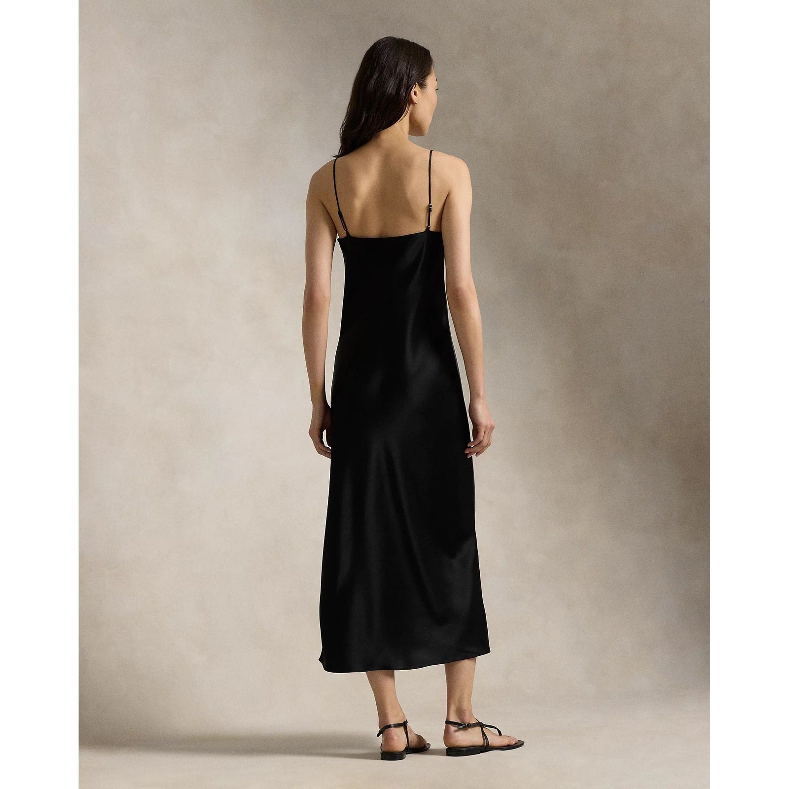 RALPH LAUREN Satin Midi Slip Dress