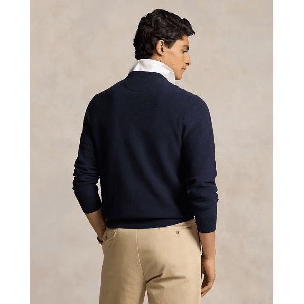 RALPH LAUREN Textured Cotton Crewneck Jumper