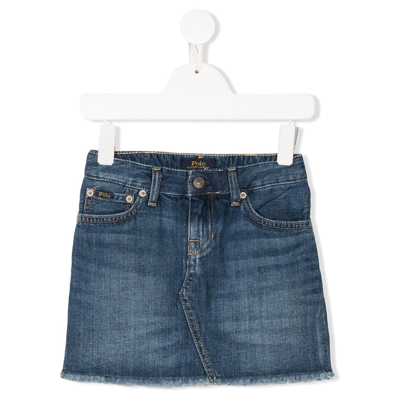 POLO RALPH LAUREN KIDS
FRAYED DENIM SKIRT