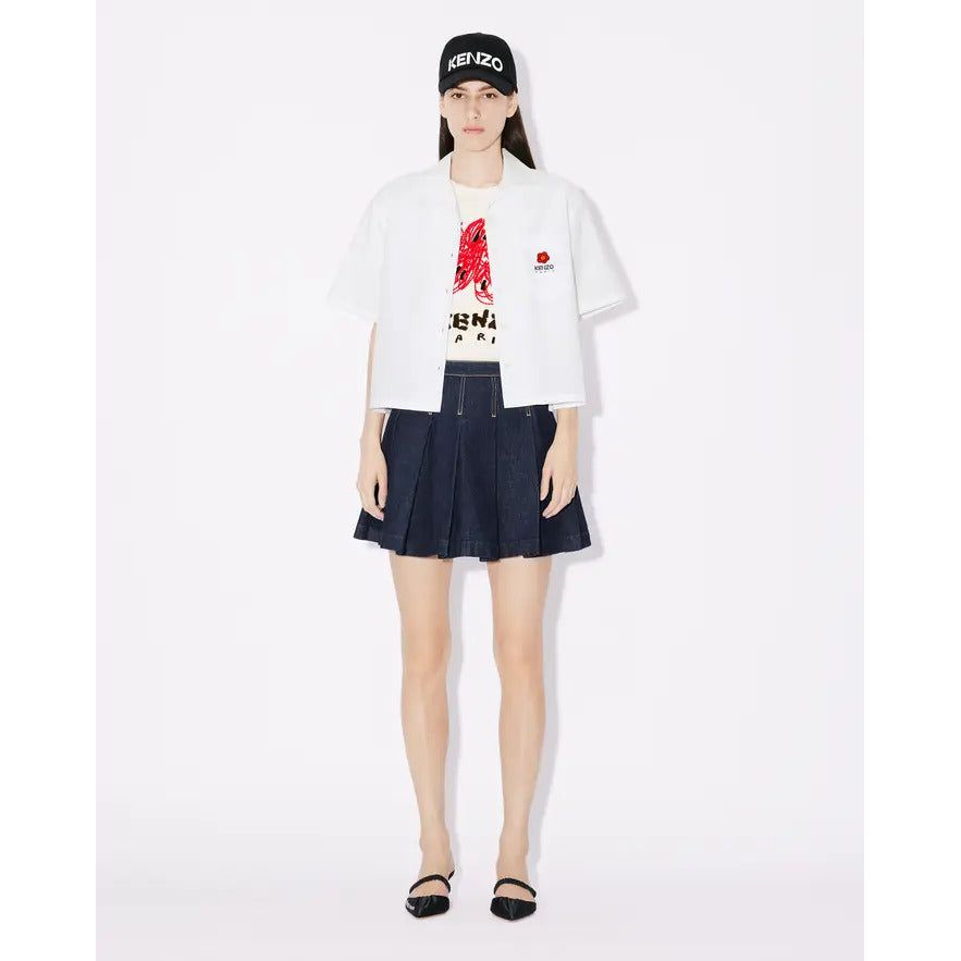 KENZO 'KENZO DRAWN VARSITY' LOOSE EMBROIDERED T-SHIRT - Yooto