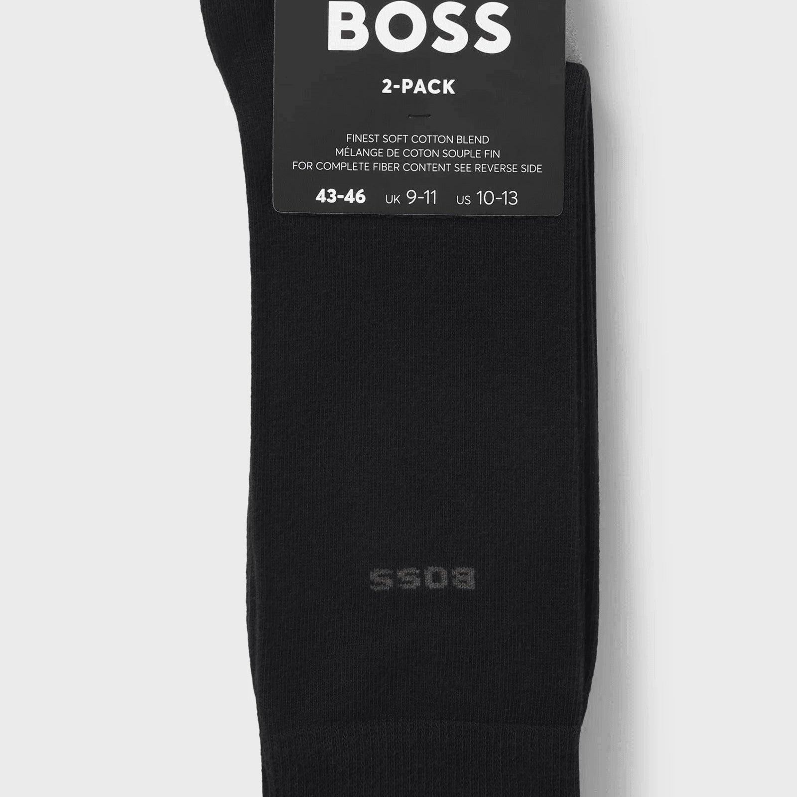 BOSS Two-pack of regular-length socks in a cotton blend