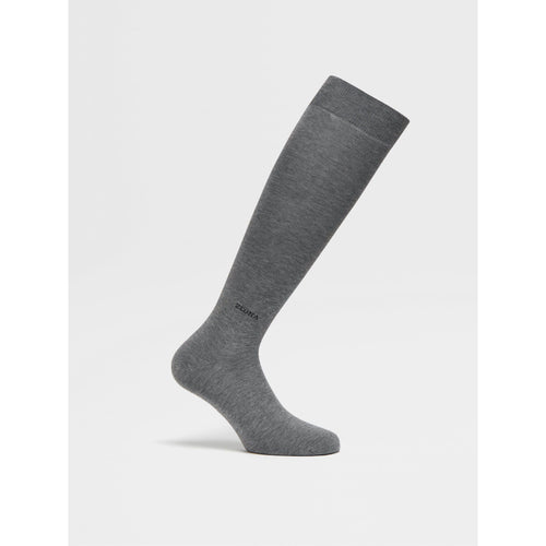 Load image into Gallery viewer, ZEGNA GREY COTTON BLEND SOCKS
