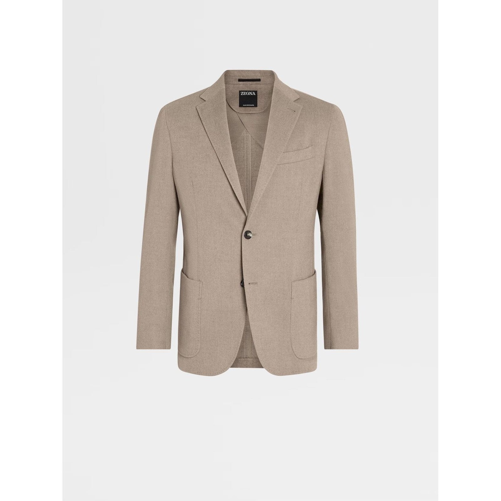 ZEGNA Taupe Oasi Cashmere Shirt Jacket