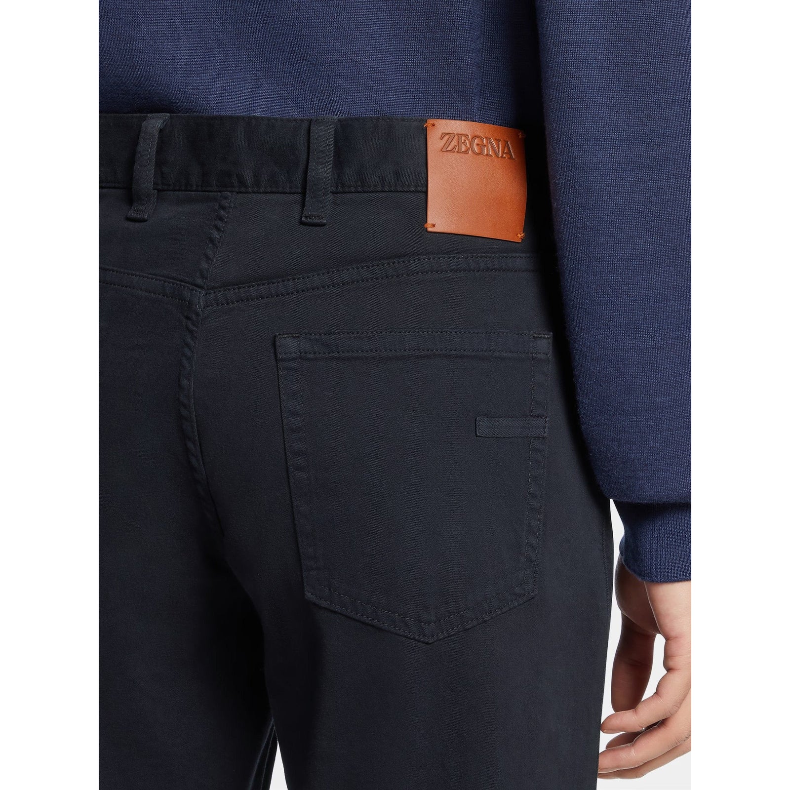 ZEGNA STRETCH COTTON ROCCIA JEANS