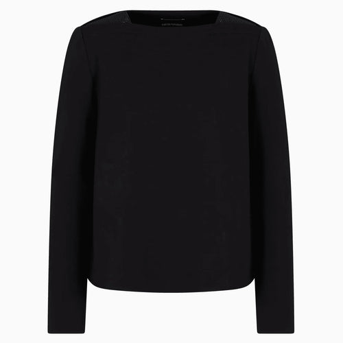 Load image into Gallery viewer, EMPORIO ARMANI Interlock jersey sweatshirt with micro-stud inserts
