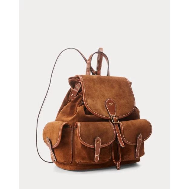 RALPH LAUREN Suede Bellport Backpack