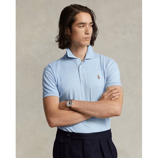 RALPH LAUREN Custom Slim Fit Soft Cotton Polo Shirt