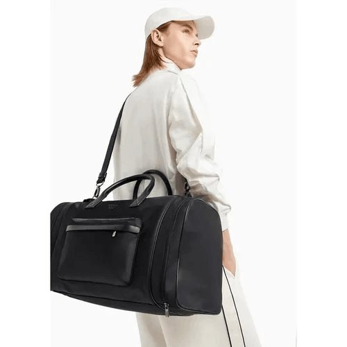 Load image into Gallery viewer, EMPORIO ARMANI ASV RECYCLED NYLON WEEKEND BAG
