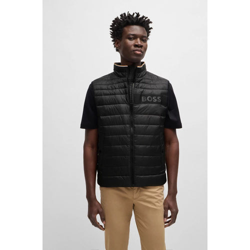 Load image into Gallery viewer, BOSS WATER-REPELLENT GILET WITH 3D-LOGO TAPE
