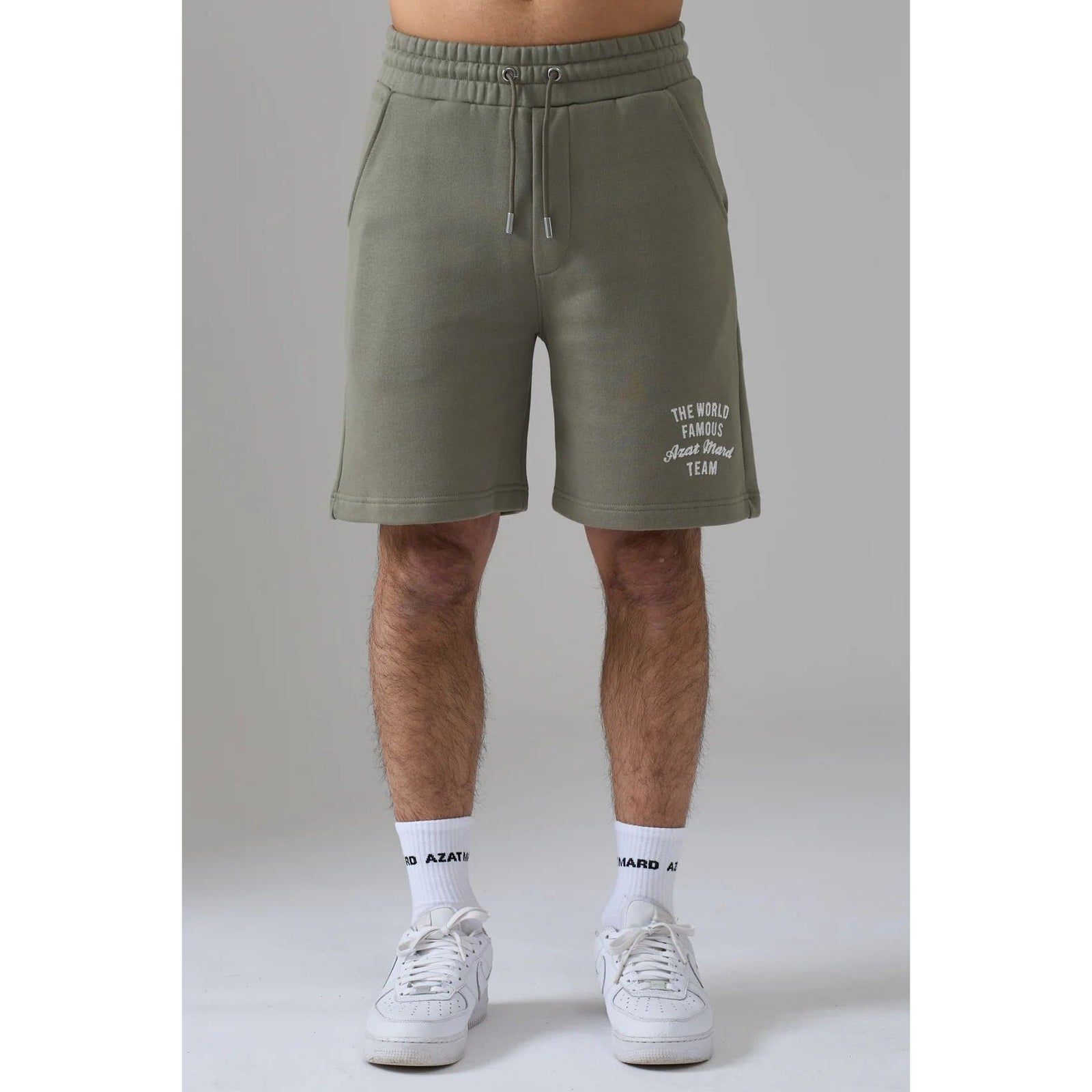 AZAT MARD WORLD FAMOUS AZAT MARD TEAM TAUPE SHORTS - Yooto