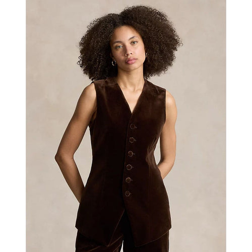 Load image into Gallery viewer, RALPH LAUREN Long Velvet Waistcoat
