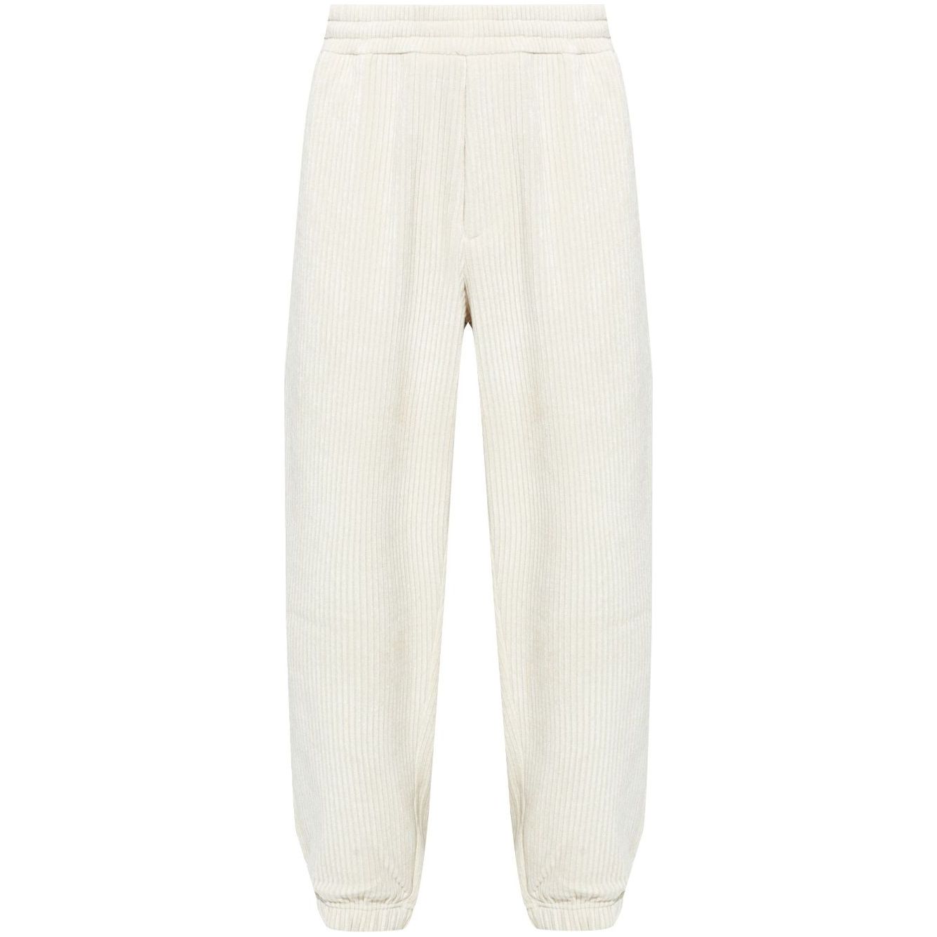 EMPORIO ARMANI corduroy track pants