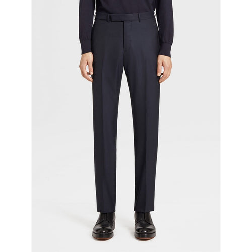 Load image into Gallery viewer, ZEGNA NAVY BLUE 15MILMIL15 WOOL PANTS
