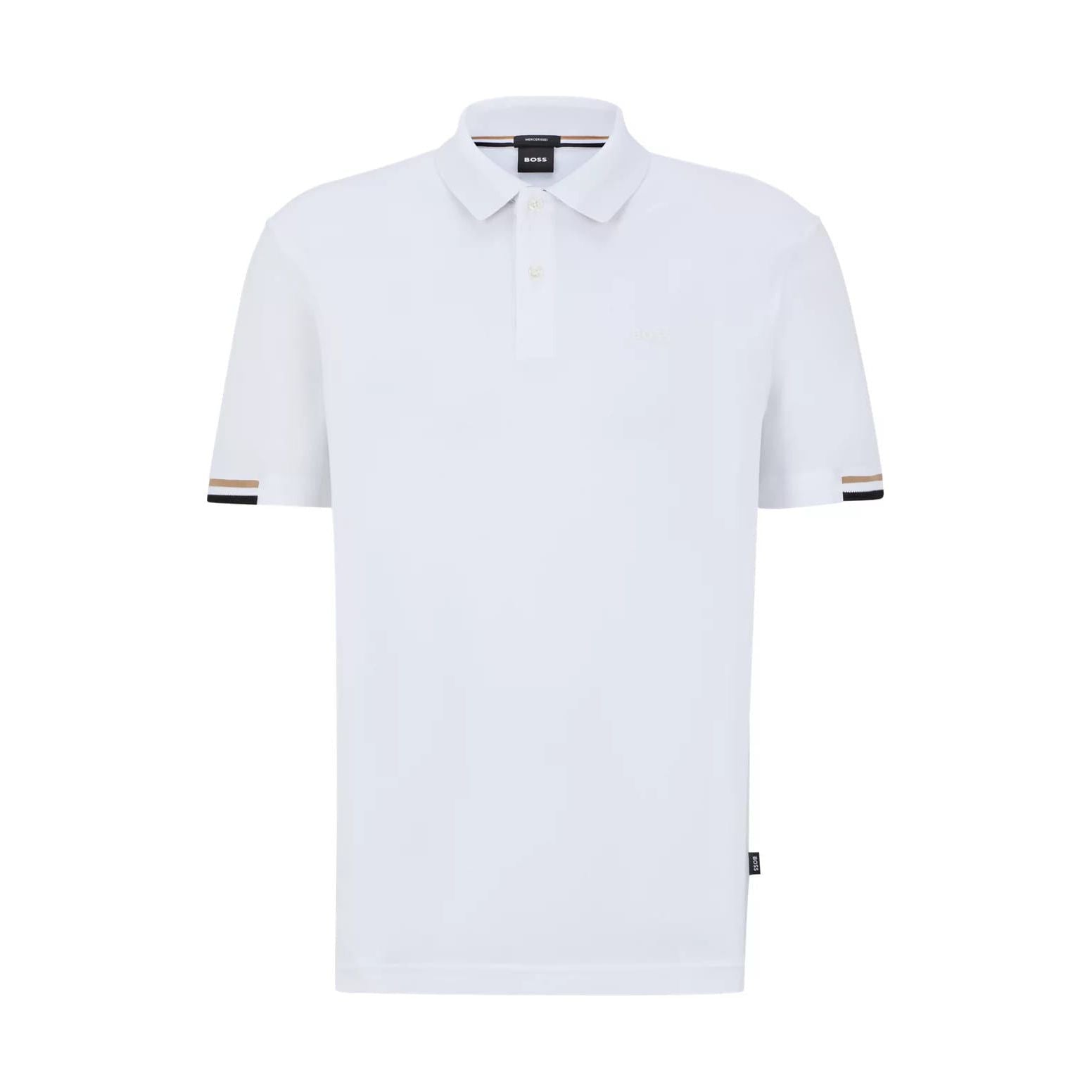 BOSS Polo shirt made of natural cotton with logo