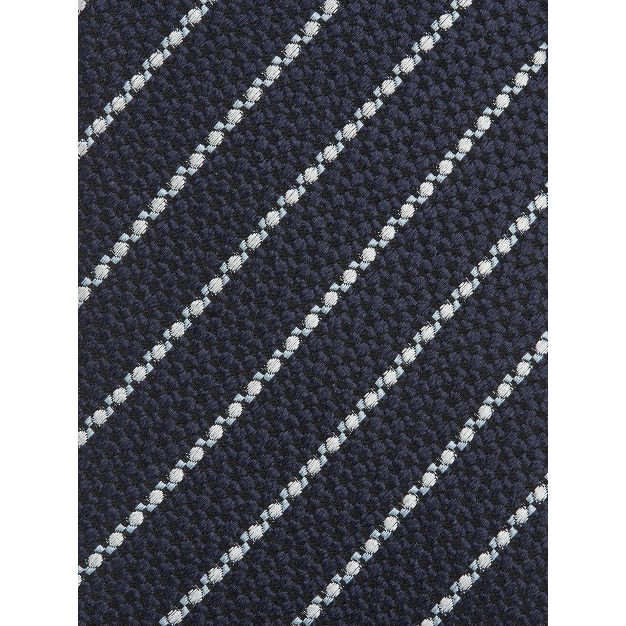 ZEGNA DARK BLUE SILK TIE