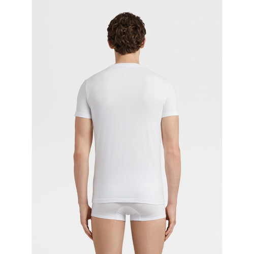 Load image into Gallery viewer, ZEGNA White Stretch Cotton T-Shirt
